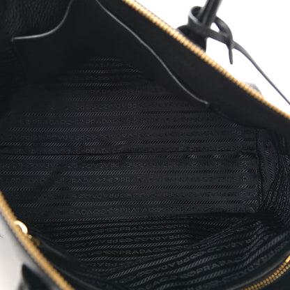 Prada Vitello Daino Shopping Tote Black 4 of 12