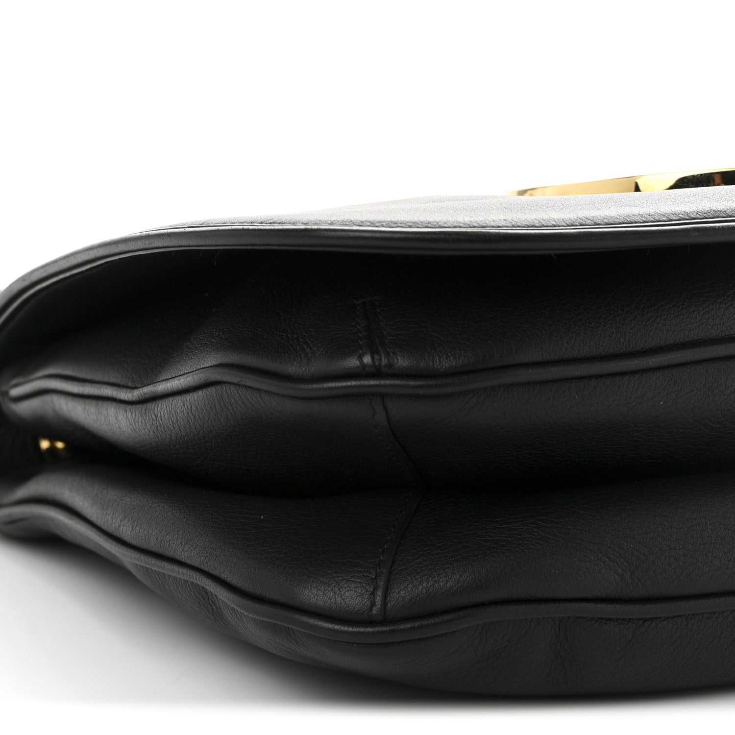 Gucci Roxy Calfskin Studded Medium Blondie Shoulder Flap Bag Black 9 of 11