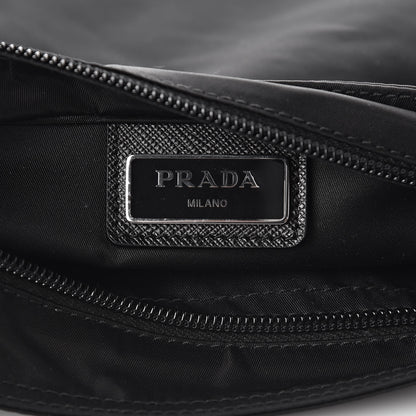 Prada Nylon Vela Flat Messenger Bag Black 6 of 9