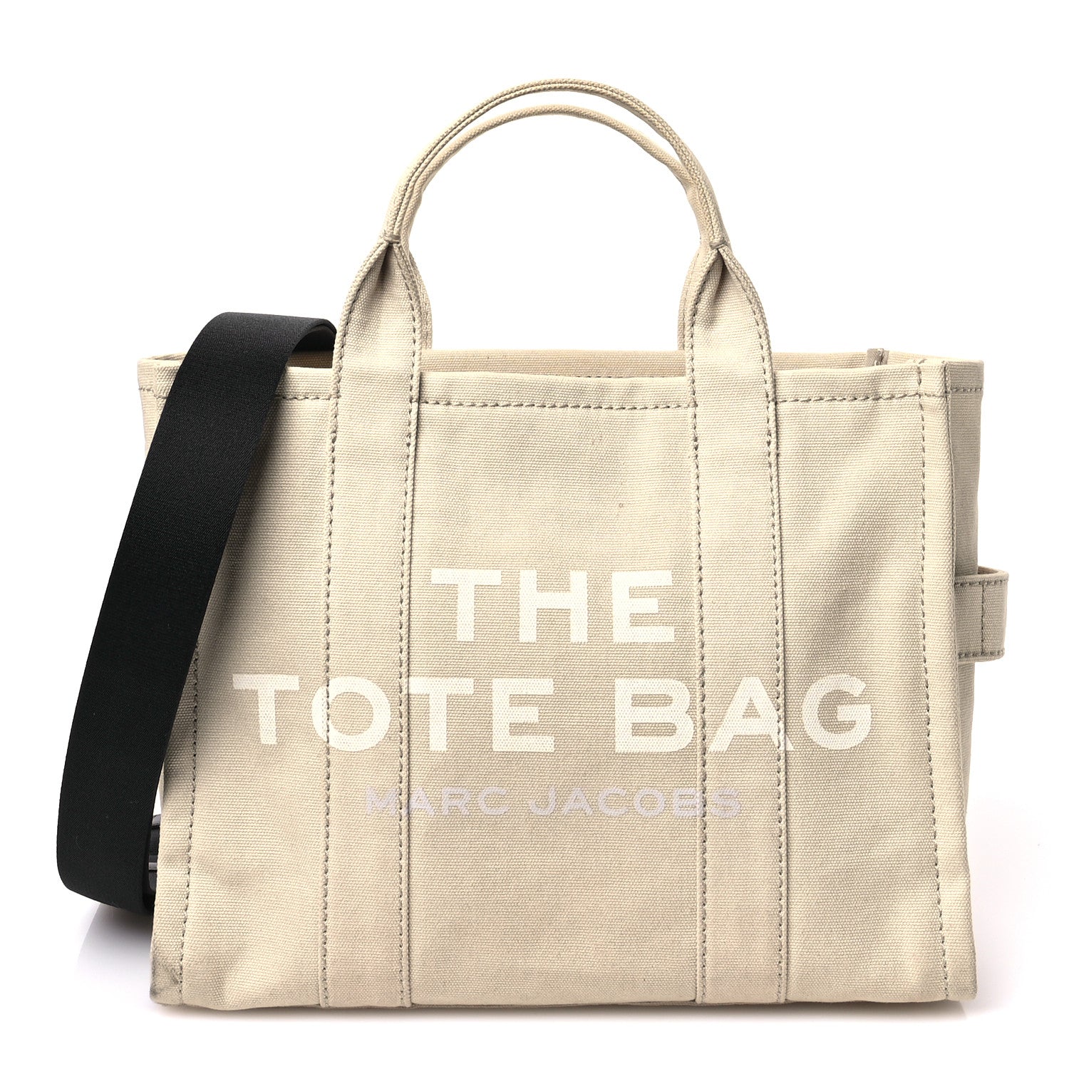 Marc Jacobs Cotton Canvas Medium The Traveler Tote Bag Beige 1 of 11