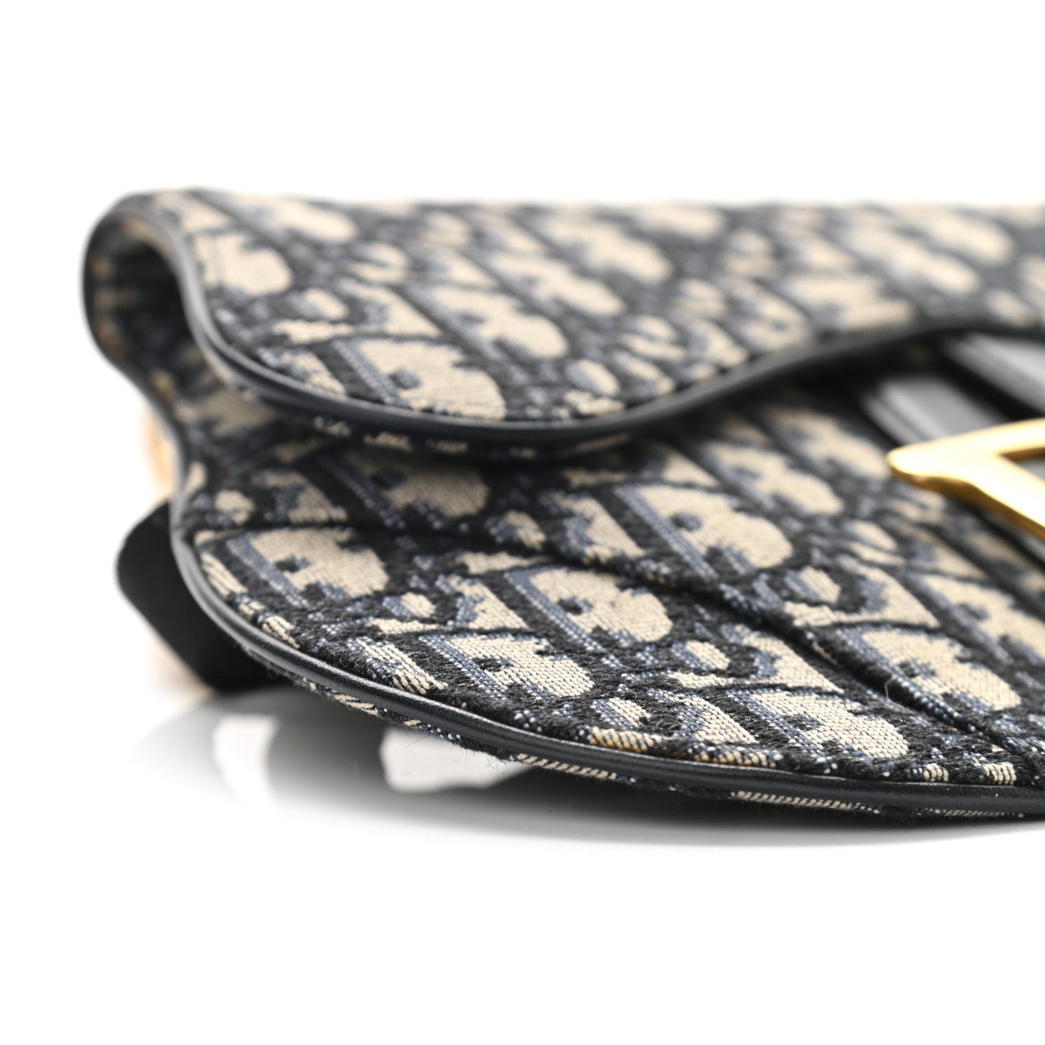 Christian Dior Oblique Saddle Belt Pouch Blue 9 of 11