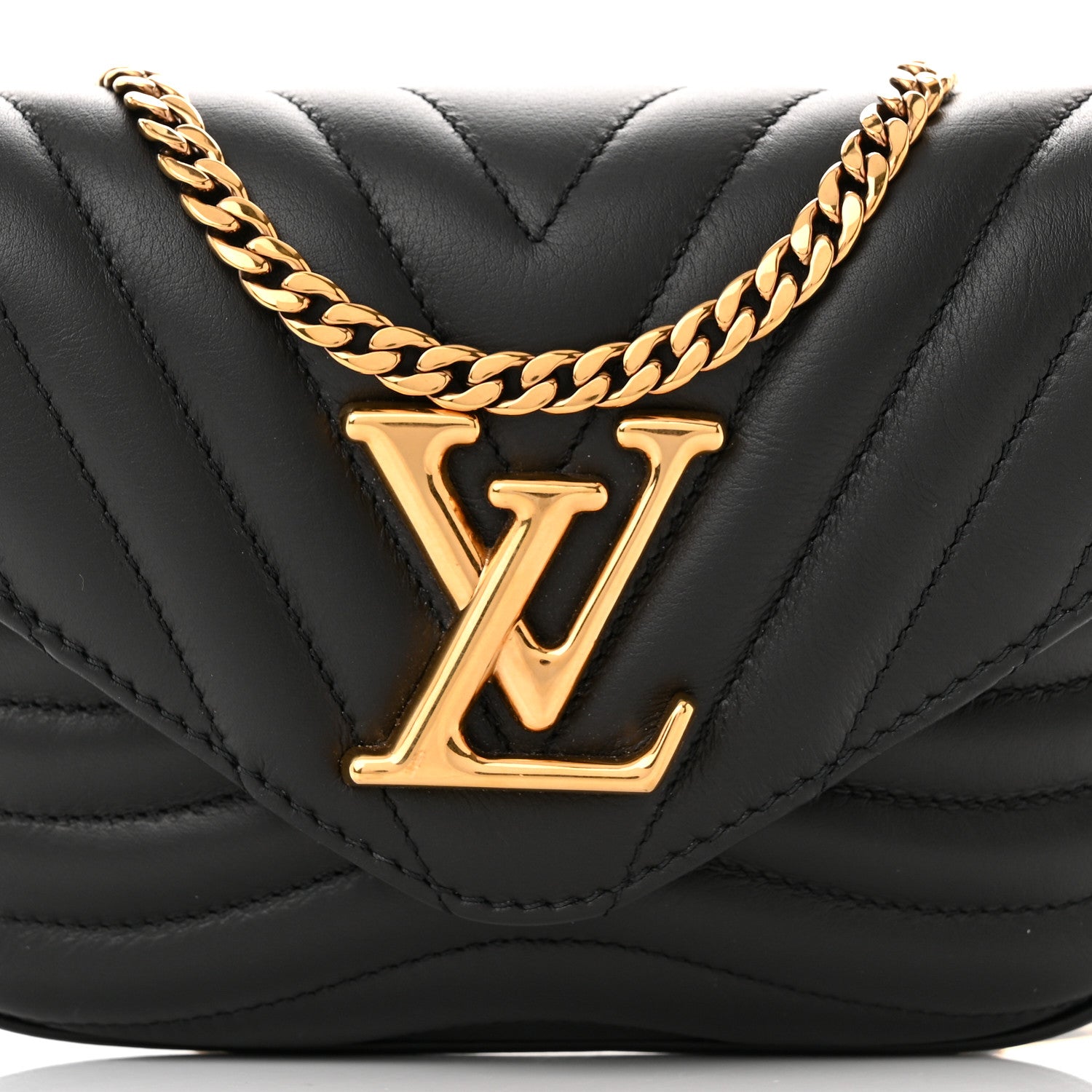 Louis Vuitton Calfskin New Wave Multi Pochette Black 7 of 10