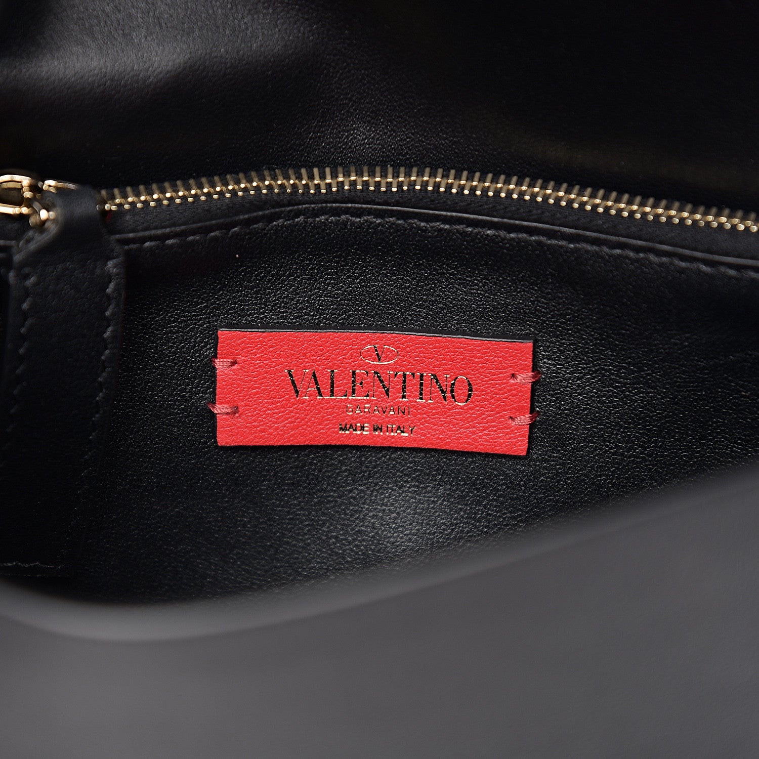 Valentino Garavani Vitello Rockstud Side Slip Crossbody Black 5 of 8