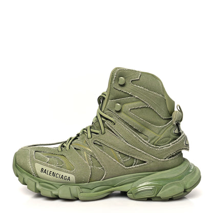 Balenciaga Mesh Nylon Womens Track Hike Sneakers 40 Washed Light Khaki 1 of 8