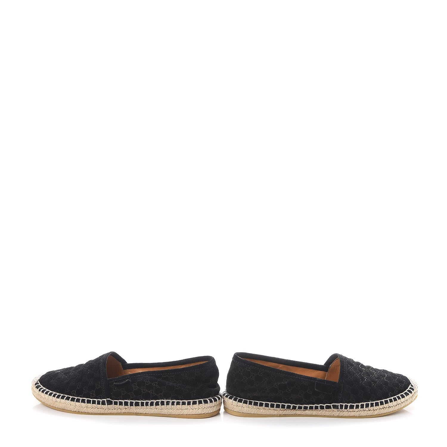 Gucci Suede Microguccissima Espadrilles 36 Black 6 of 12