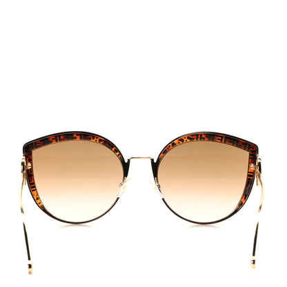 Fendi Metal Acetate F is Fendi FF Cat Eye Sunglasses FF 0290/S Gold 4 of 7