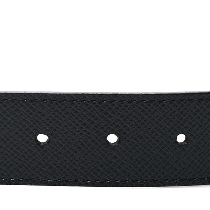 Louis Vuitton Taiga 35mm LV Initiales Belt 95 38 Black 3 of 7