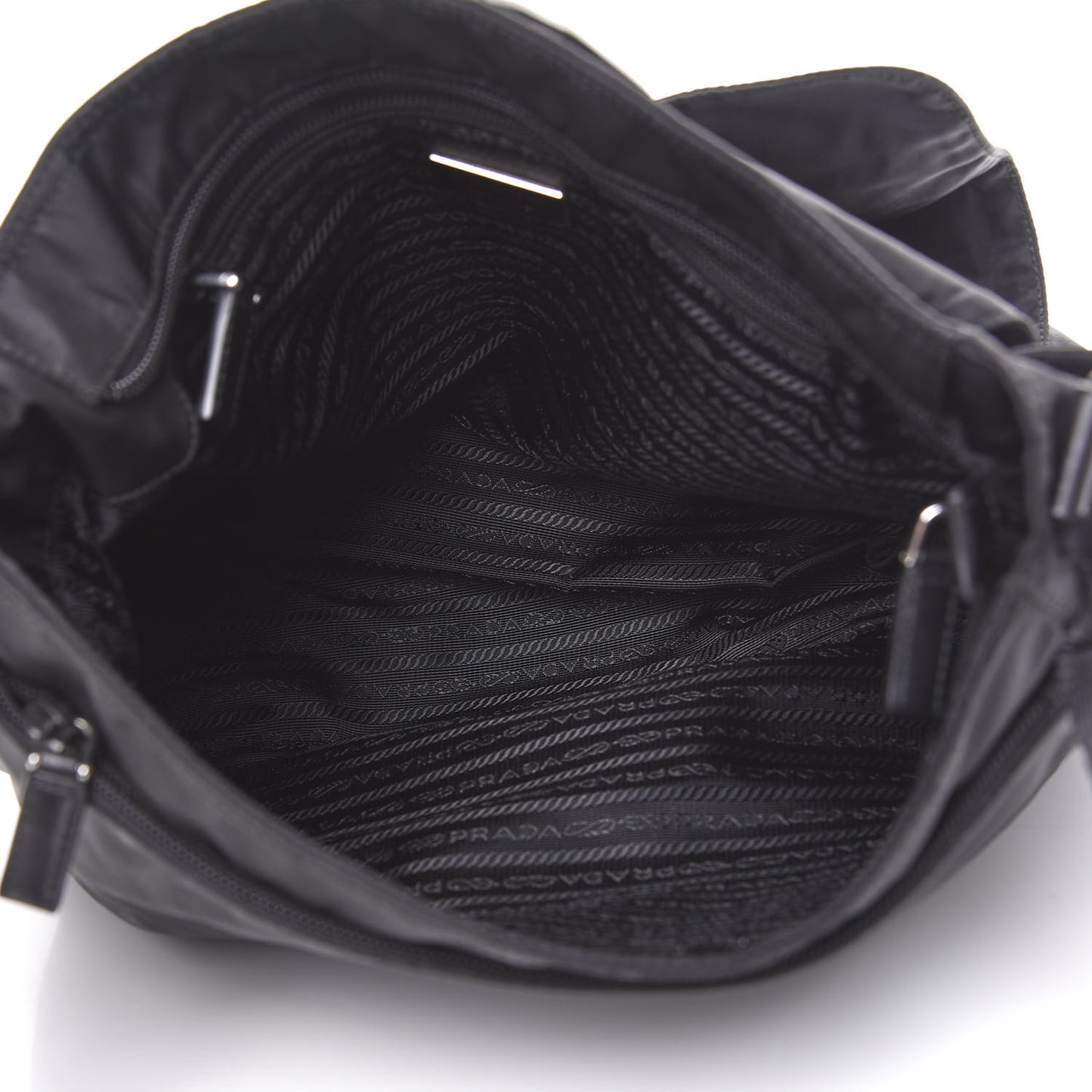 Nylon Vela Sport Messenger Bag Black