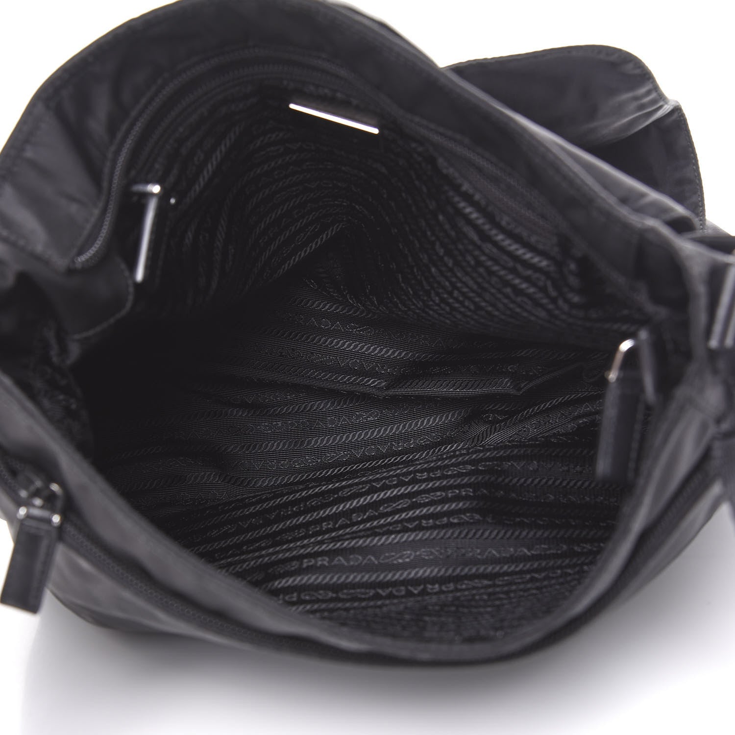 Prada Nylon Vela Sport Messenger Bag Black 4 of 7