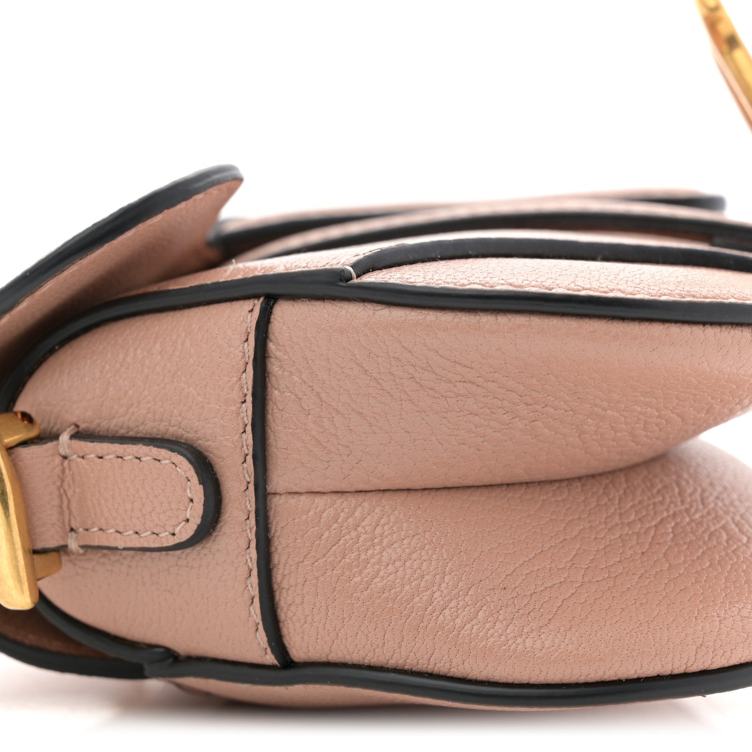 Christian Dior Goatskin Micro Saddle Bag Rose Des Vent 9 of 10