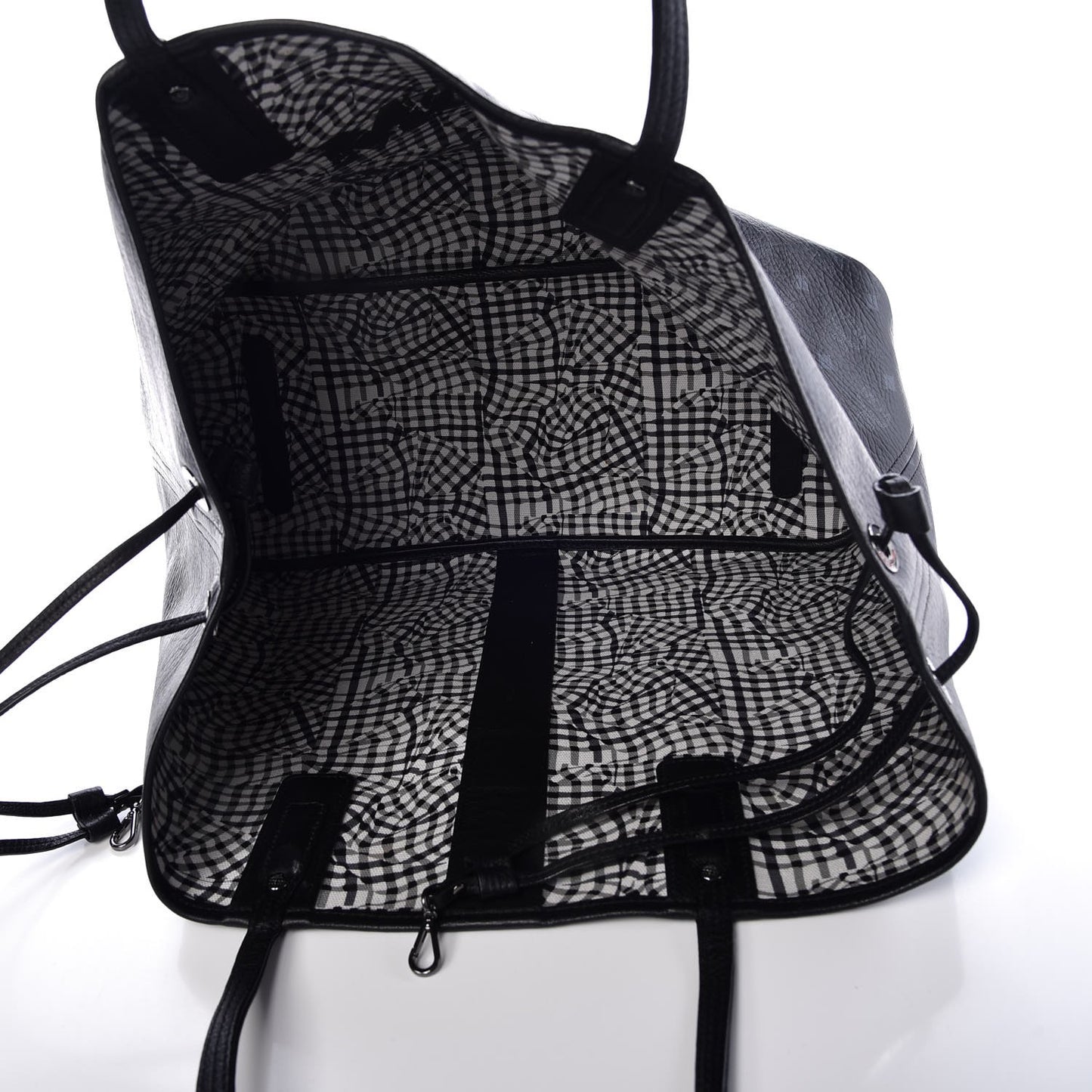 Visetos Large Liz Reversible Shopper Tote Black