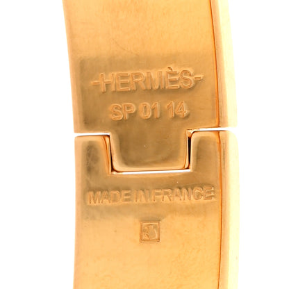 Hermes Enamel Narrow Clic Clac H Bracelet GM Black 4 of 4