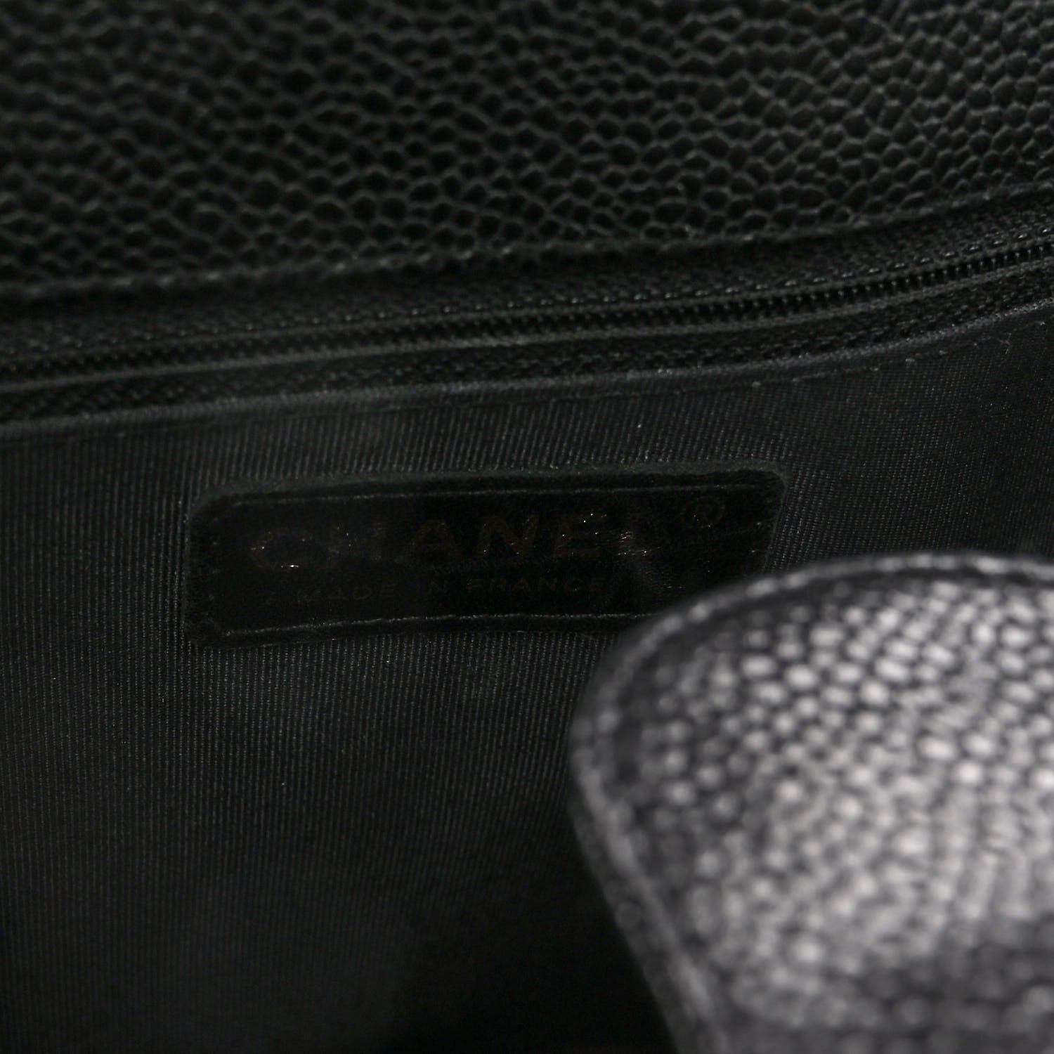 Chanel Caviar Quilted Petit Shopping Tote PST Black 7 of 11
