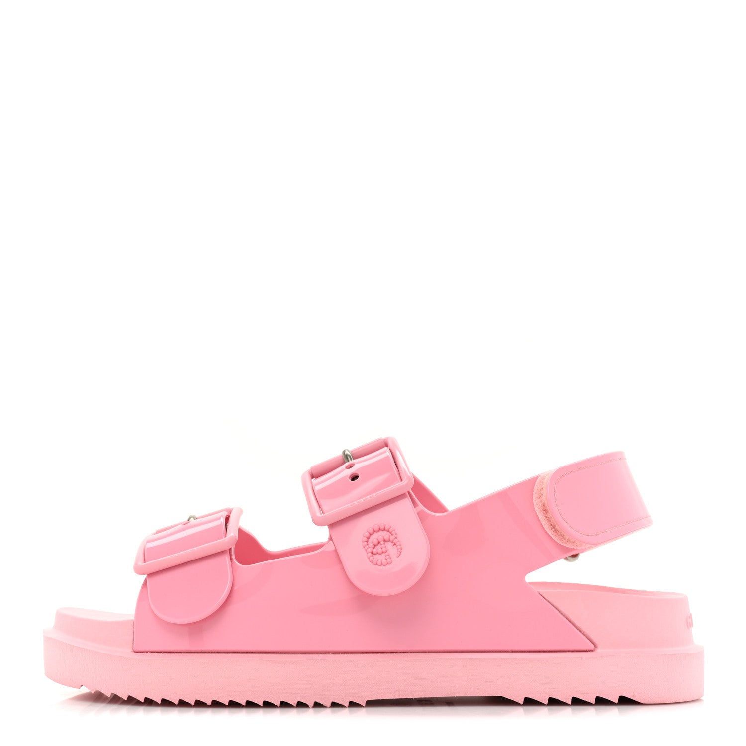 Gucci Rubber Mini Double G Womens Isla Dad Sandals 36 Wild Rose 1 of 10