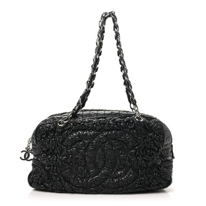Chanel Lambskin Astrakhan Bowler Black 1 of 12