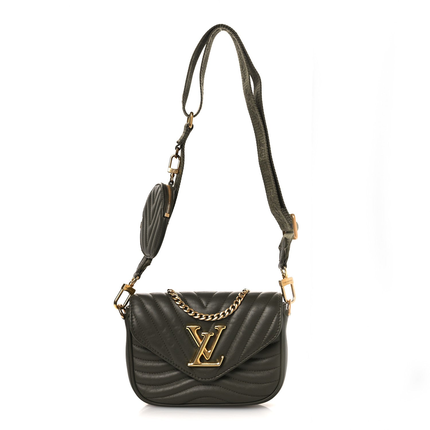 Louis Vuitton Calfskin New Wave Multi Pochette Kaki 1 of 11
