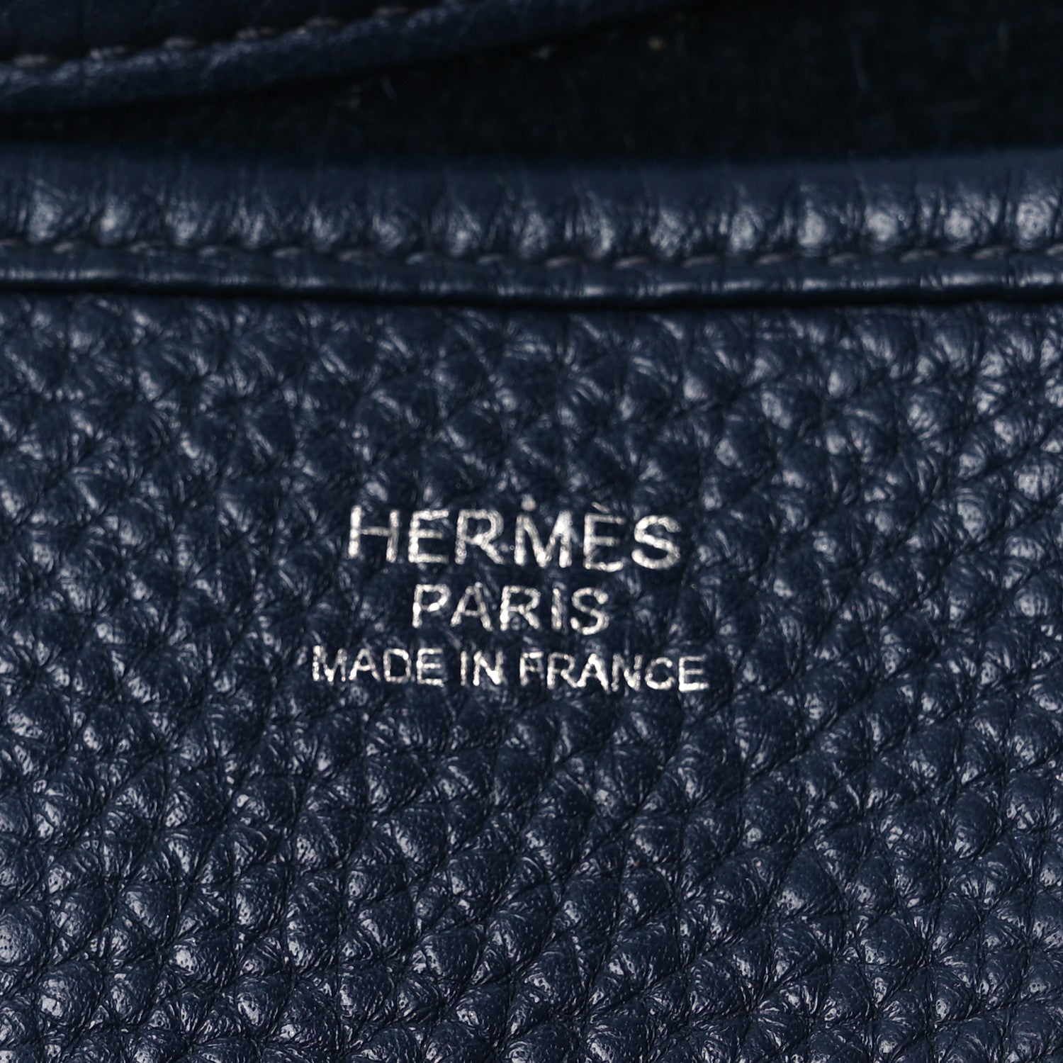 Hermes Taurillon Clemence Evelyne III PM Bleu Nuit 6 of 13