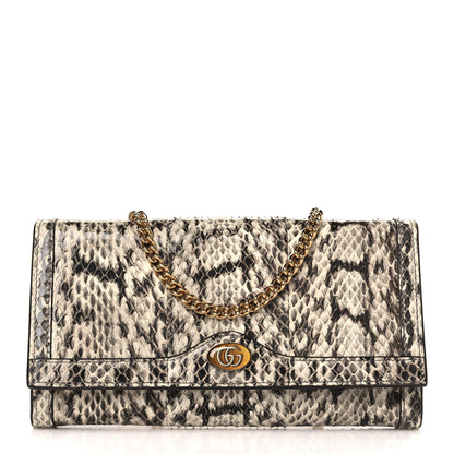 Gucci Snakeskin GG Ophidia Wallet On Chain Roccia 1 of 9