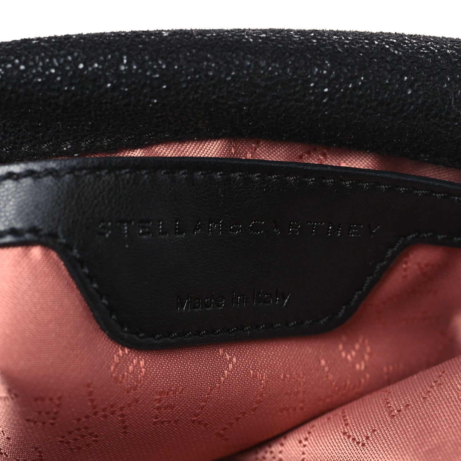 Stella McCartney Shaggy Deer Mini Falabella Fold Over Tote Black 6 of 9