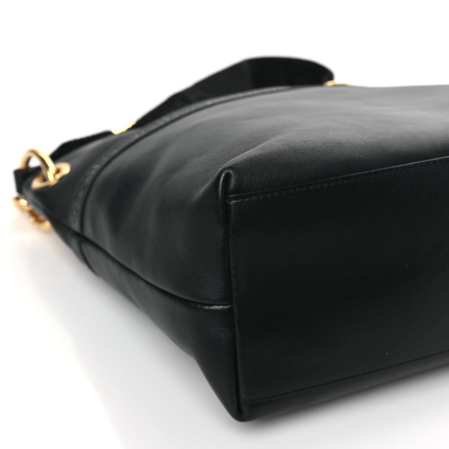 Calfskin Medium Avery Hobo Shoulder Bag Black