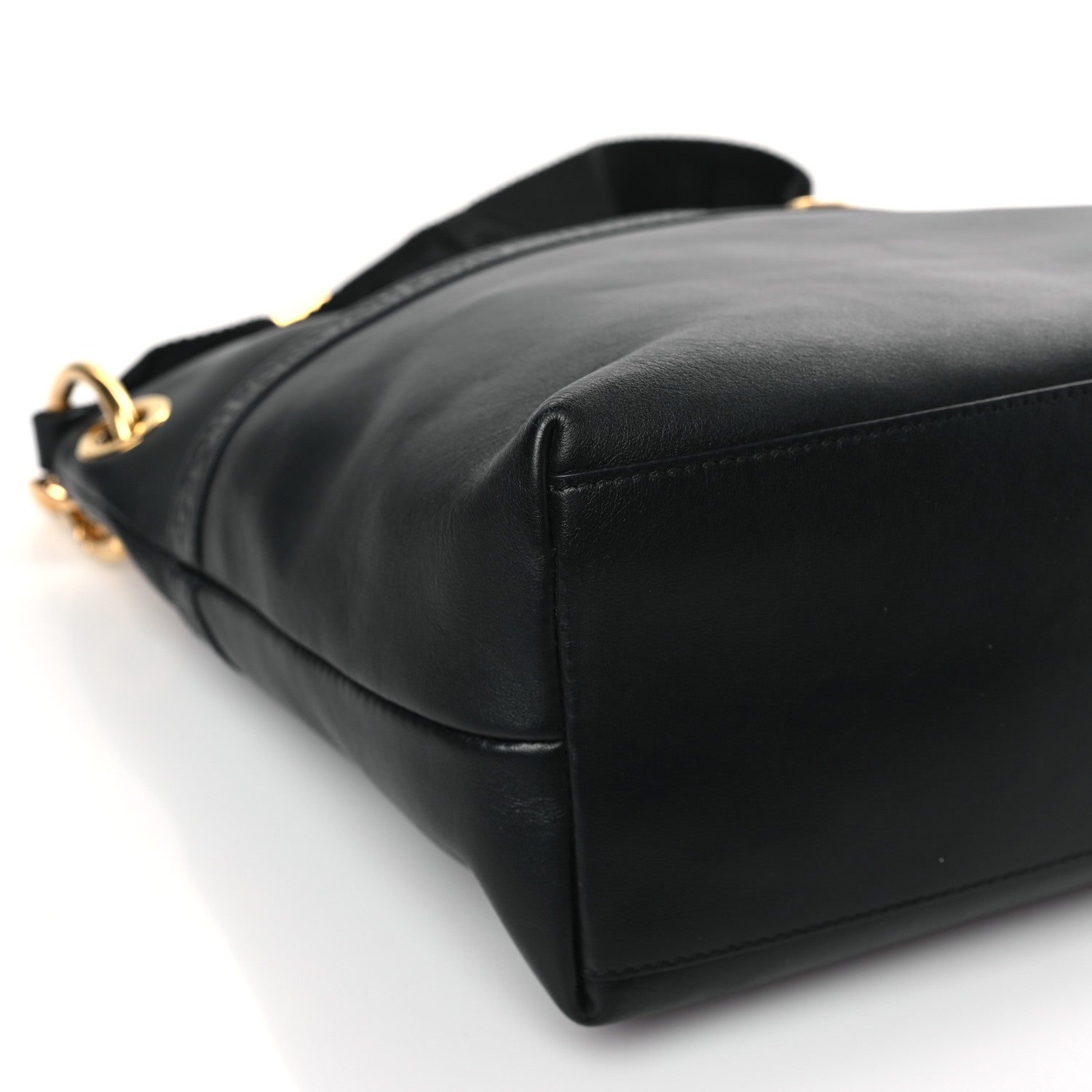 Tom Ford Calfskin Medium Avery Hobo Shoulder Bag Black 7 of 8