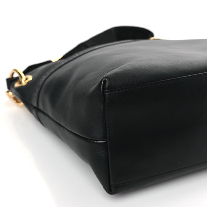 Tom Ford Calfskin Medium Avery Hobo Shoulder Bag Black 7 of 8