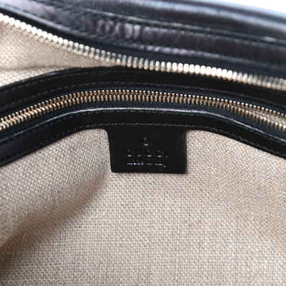 Gucci Calfskin Bamboo Boston Black 6 of 9