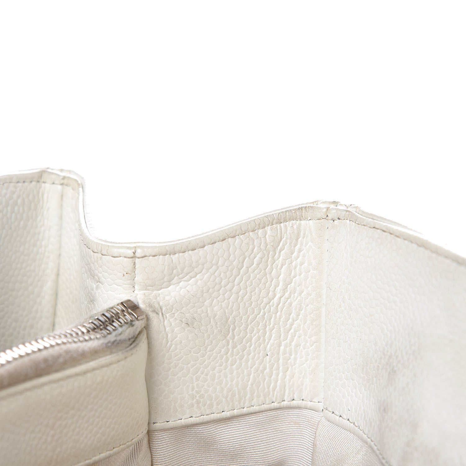 Chanel Caviar Quilted Grand Shopping Tote GST White 26 of 27