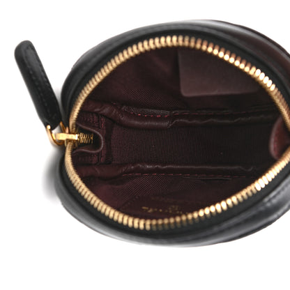 Chanel Lambskin Quilted Zip Around Classic Coin Purse Black 5 of 7