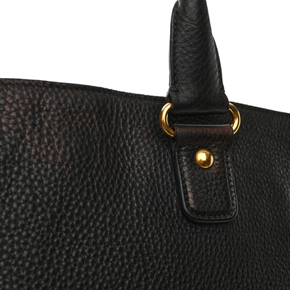 Prada Vitello Daino Shopping Tote Black 13 of 15