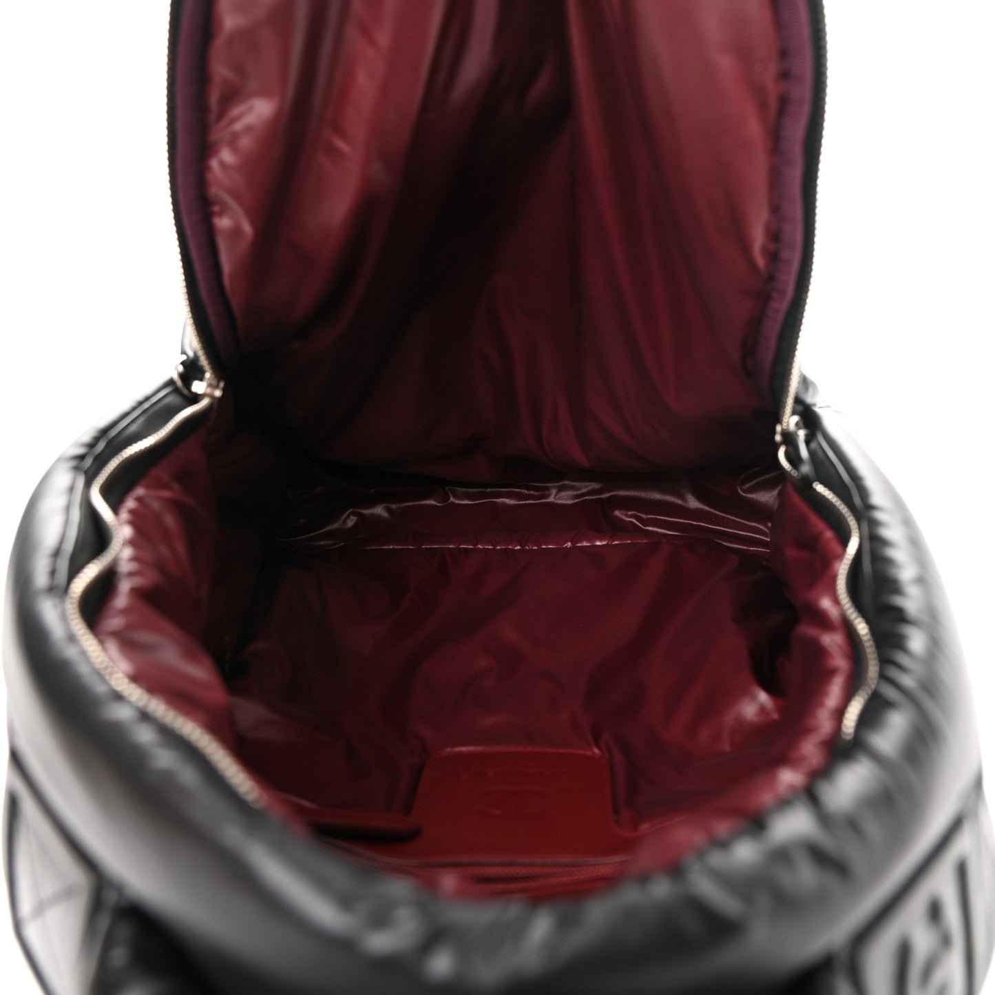 Nylon Quilted Coco Cocoon Backpack Black
