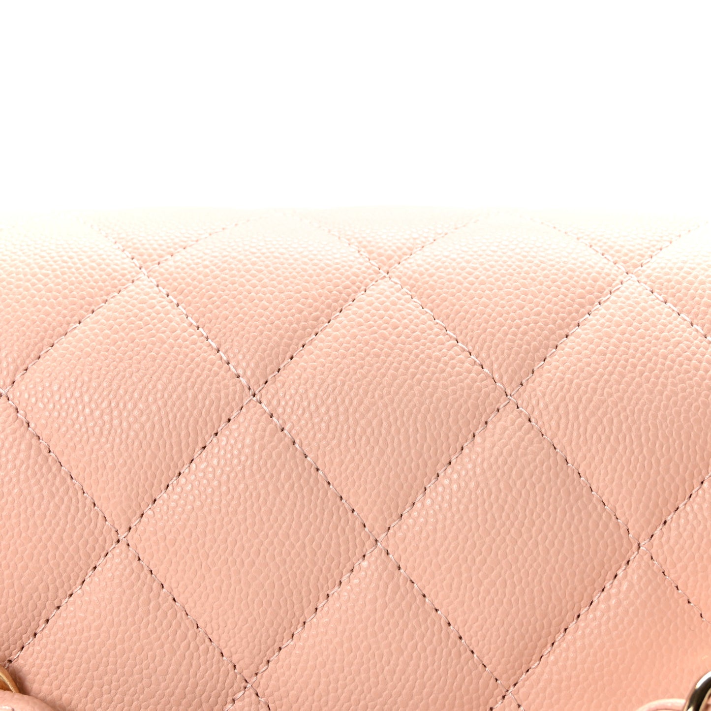 Caviar Quilted Jumbo Double Flap Light Pink