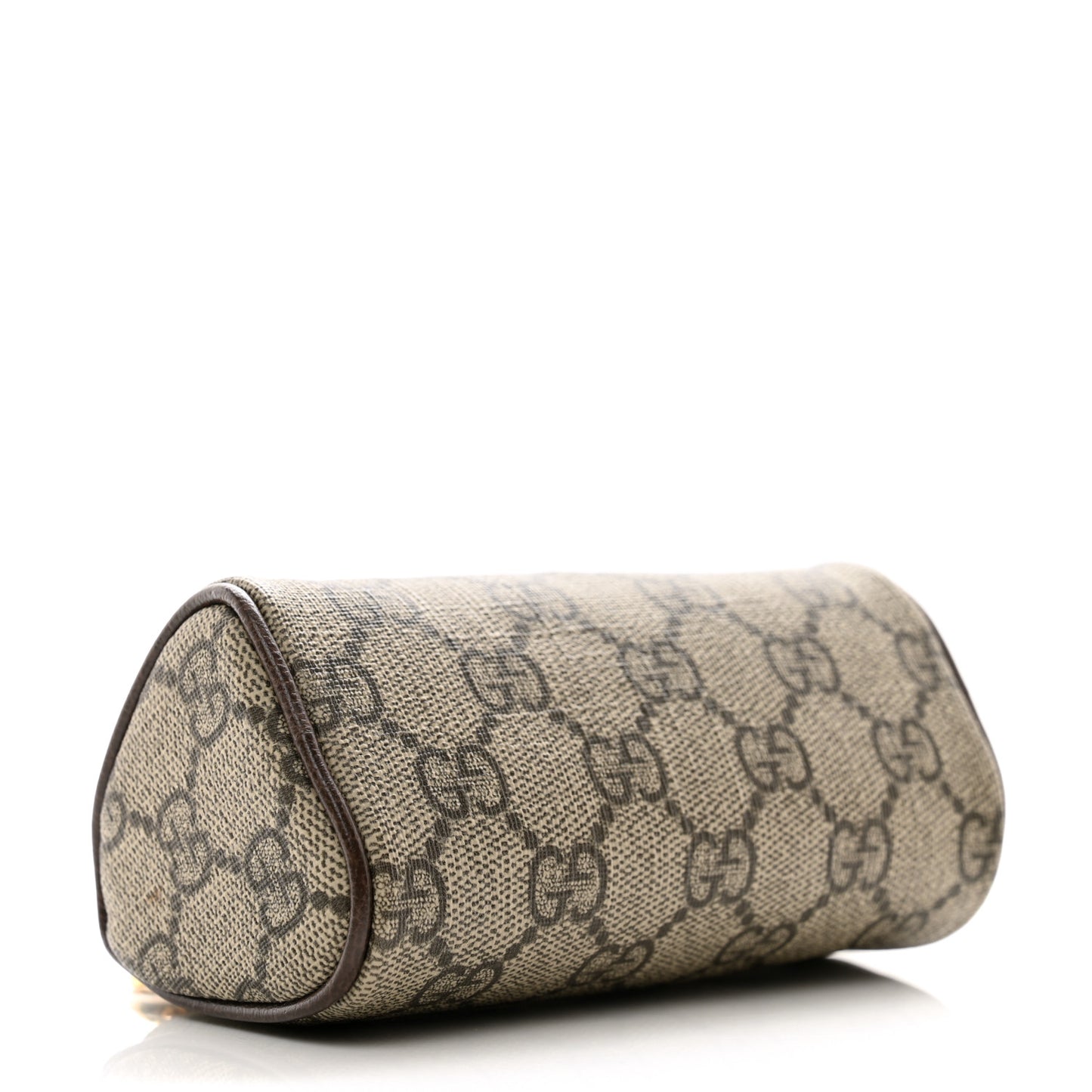 GG Supreme Monogram Strawberry Retro Interlocking G Barrel Coin Purse Beige Ebony