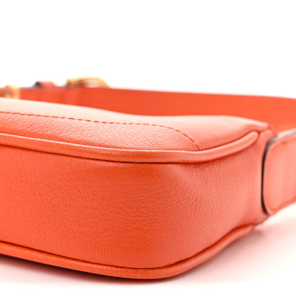 Gucci Goatskin Mini Aphrodite Shoulder Bag Orange 10 of 10