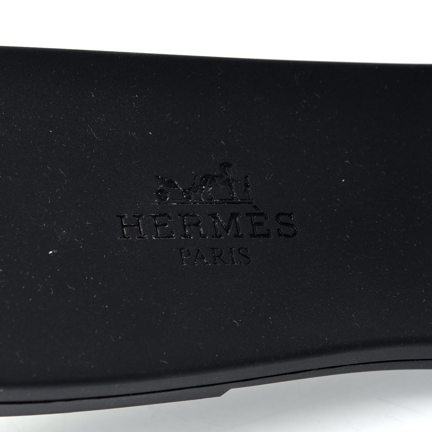 Hermes Rubber Aloha Sandals 37 Black 9 of 9