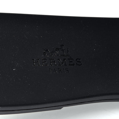 Hermes Rubber Aloha Sandals 37 Black 9 of 9