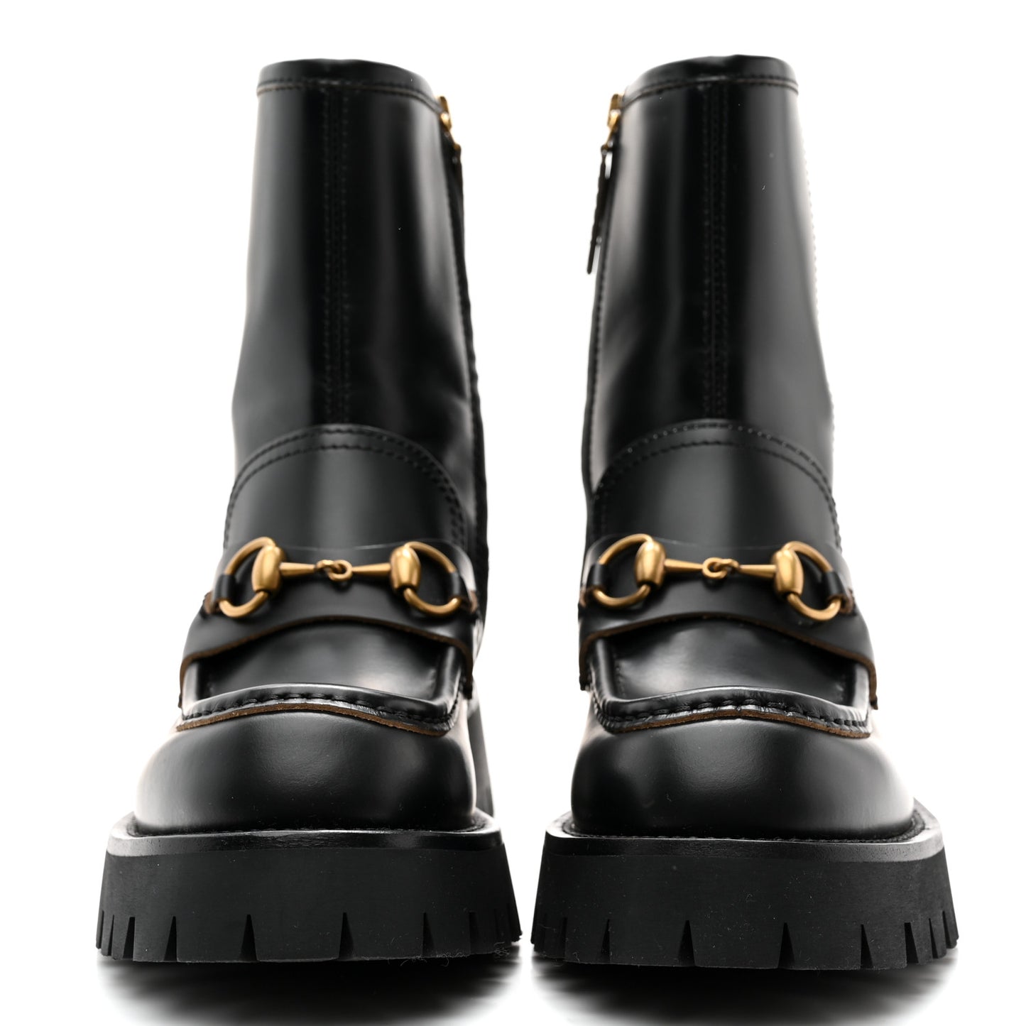 Cordovan Lux Womens Harald Horsebit 25mm Platform Boots 36 Black