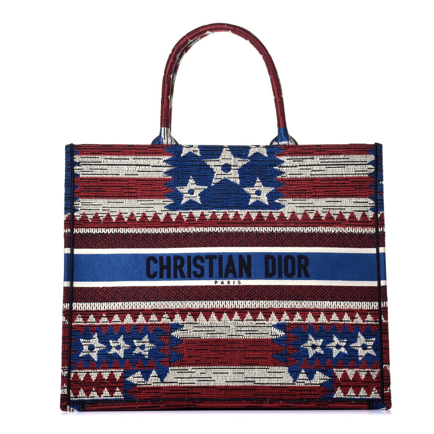 Christian Dior Canvas Embroidered Exclusive US Book Tote Multicolor 1 of 9