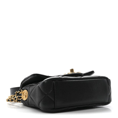 Chanel Caviar Quilted Mini Twist Your Buttons Flap Black 4 of 11