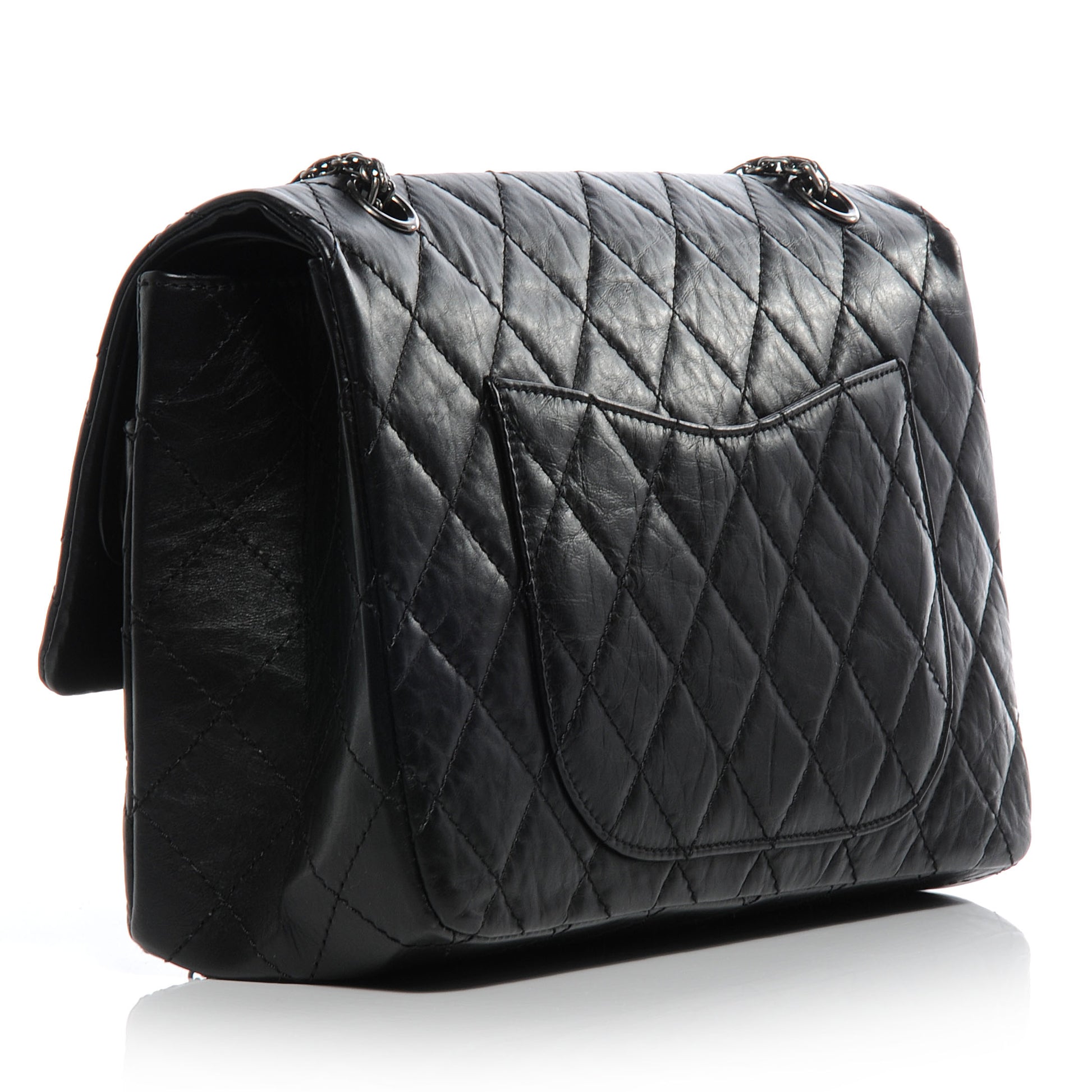 Chanel Aged Calfskin Quilted 2.55 Reissue 227 Flap Black 3 of 8