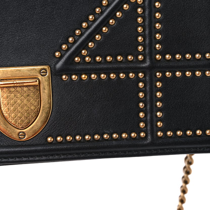 Christian Dior Lambskin Studded Micro Diorama Flap Bag Black 18 of 18