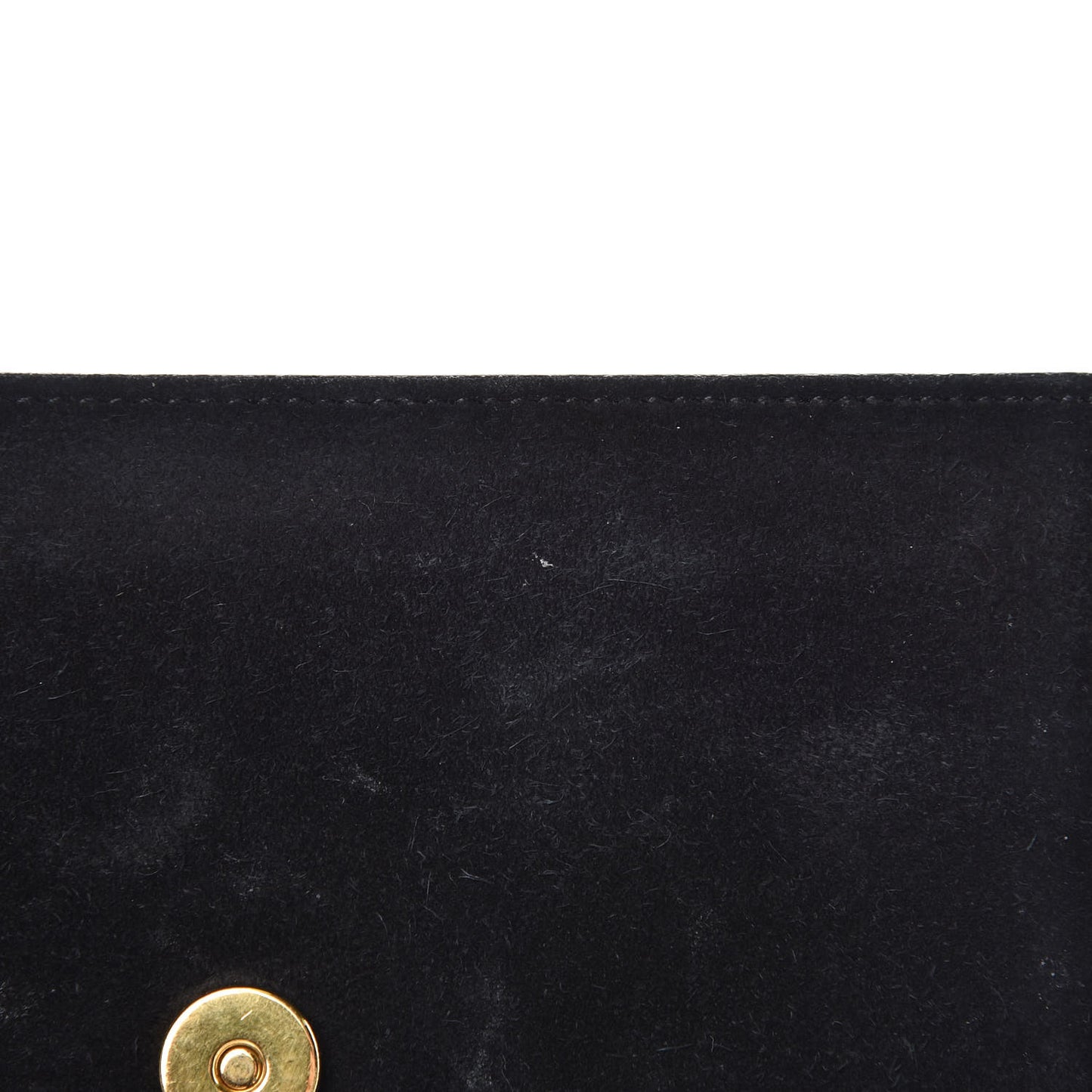 Suede Small Classic Monogram Kate Tassel Satchel Black