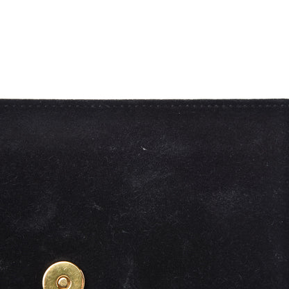 Saint Laurent Suede Small Classic Monogram Kate Tassel Satchel Black 11 of 12