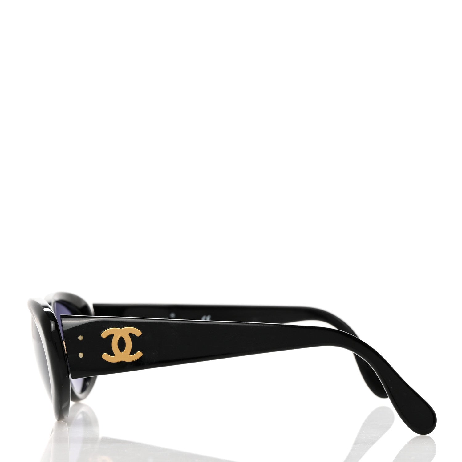 Chanel Acetate Oval CC Sunglasses 05974 Black 3 of 6
