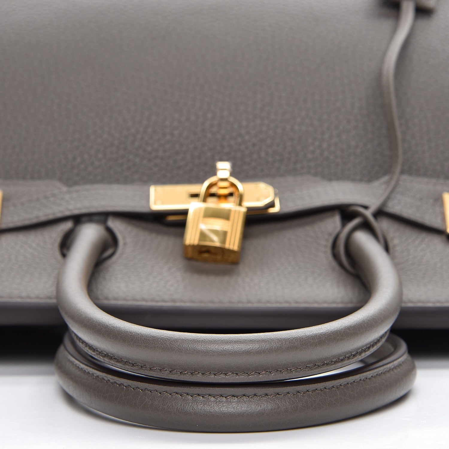 Hermes Taurillon Clemence Birkin 30 Etain 22 of 34