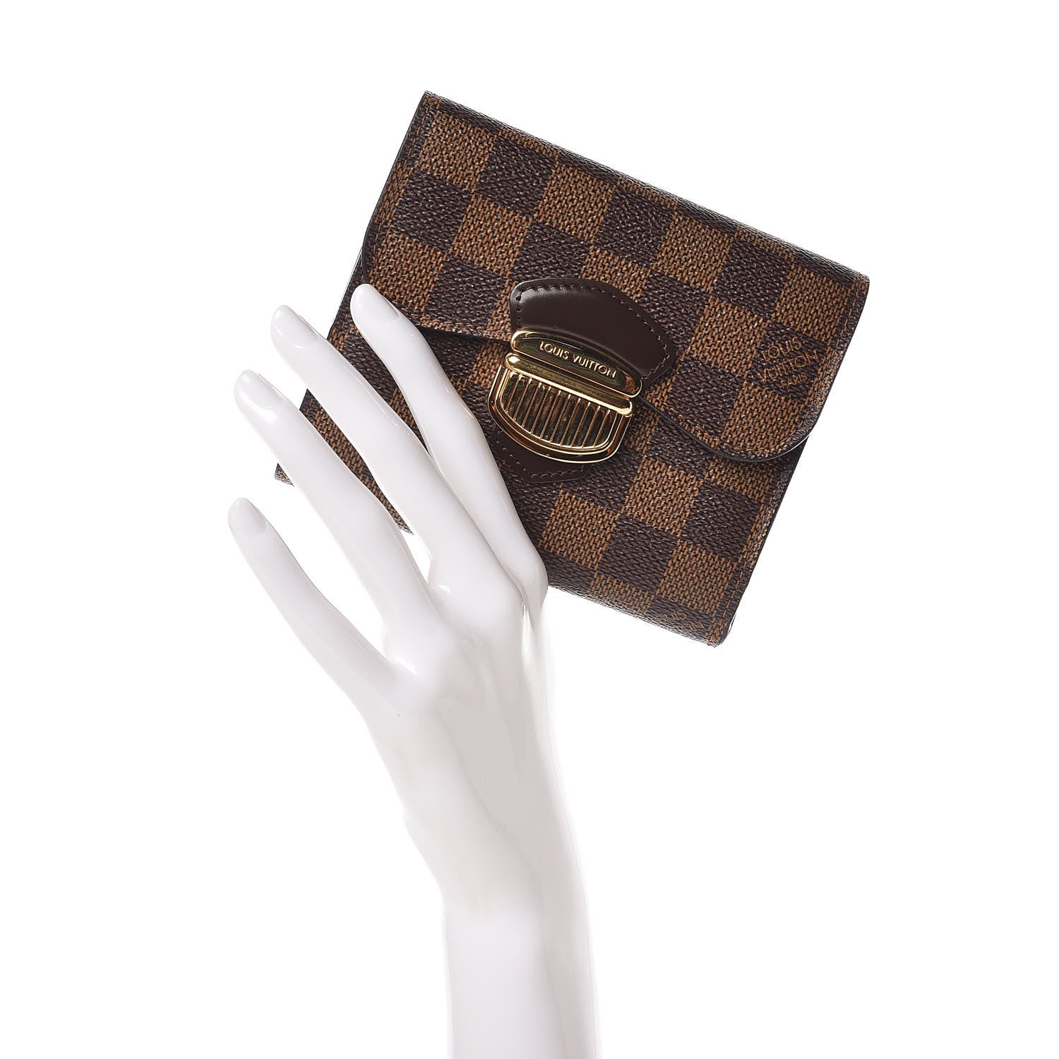 Louis Vuitton Damier Ebene Joey Wallet 2 of 10