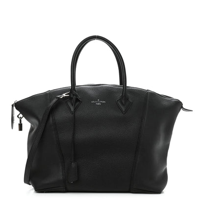 Louis Vuitton Veau Cachemire Soft Lockit MM Black 1 of 12