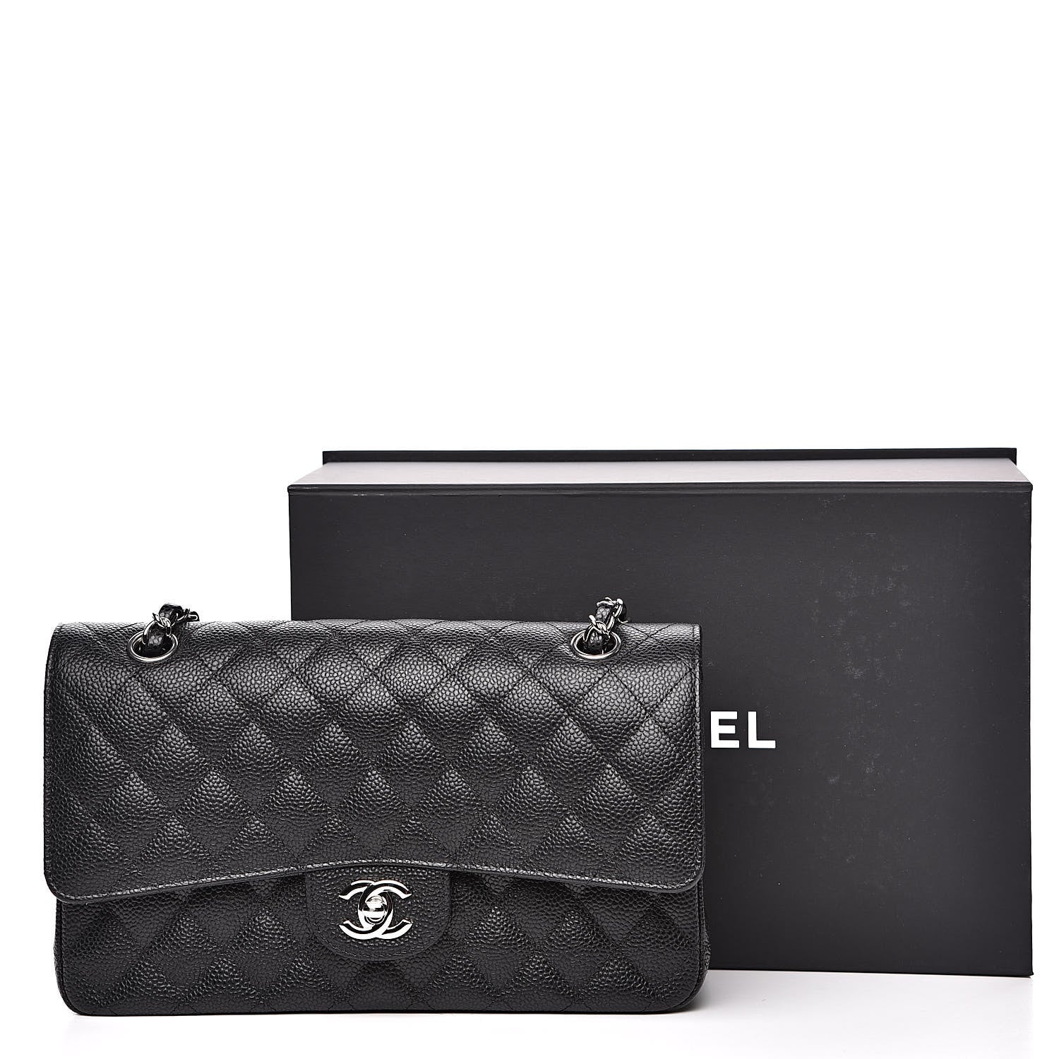 Chanel Caviar Quilted Medium Double Flap Black 12 of 12