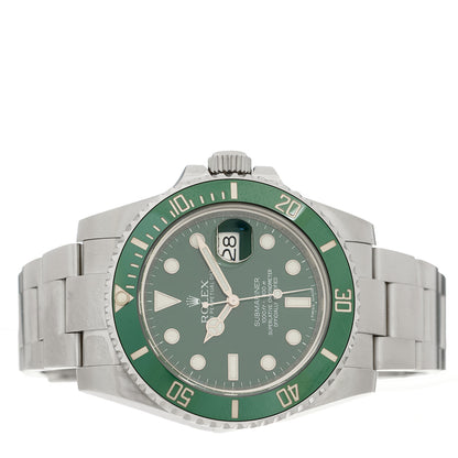 Rolex Stainless Steel 40mm Oyster Perpetual Submariner Date Hulk Watch Green 116610LV 2 of 4