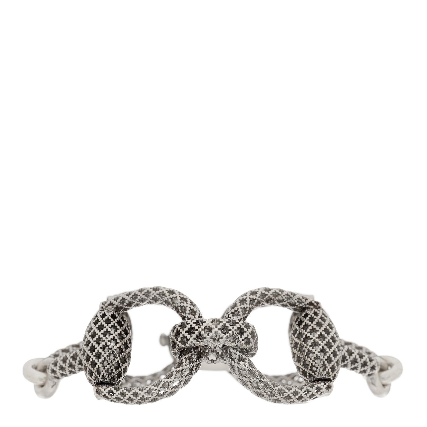 Sterling Silver Horsebit Diamantissima Bracelet